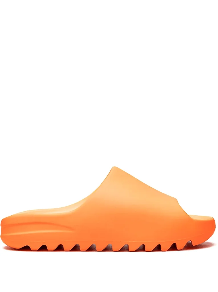Adidas Yeezy "Enflame Orange" slides
