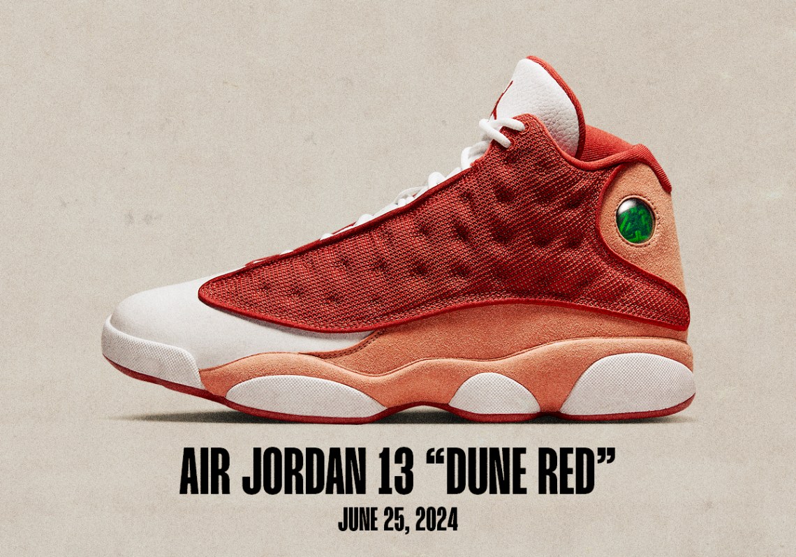 Best Sneaker Releases June 23 June 29 2024 Jordan 13 Dune Red