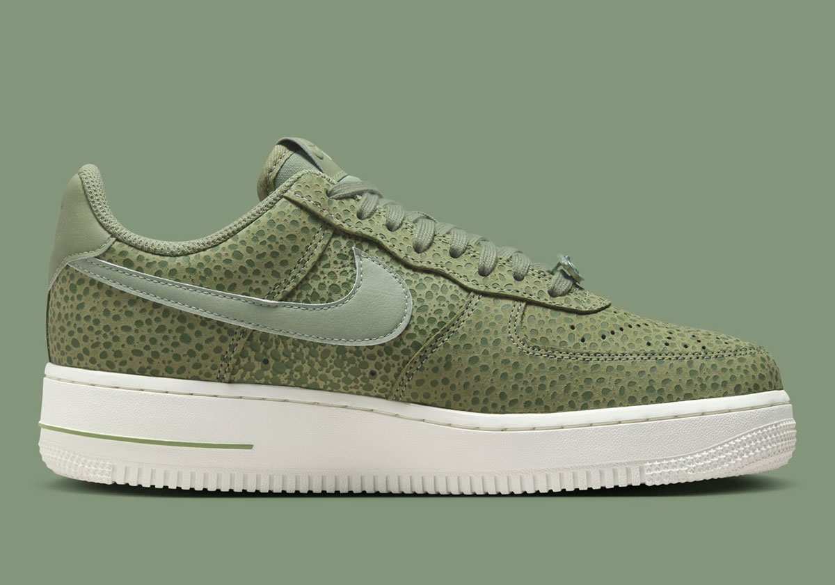 Nike Air Force 1 Low Womens Safari Oil Green Fv6519 200 1 E0be79