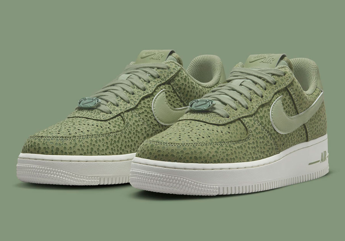 Nike Air Force 1 Low Womens Safari Oil Green Fv6519 200 5 5fc9a3