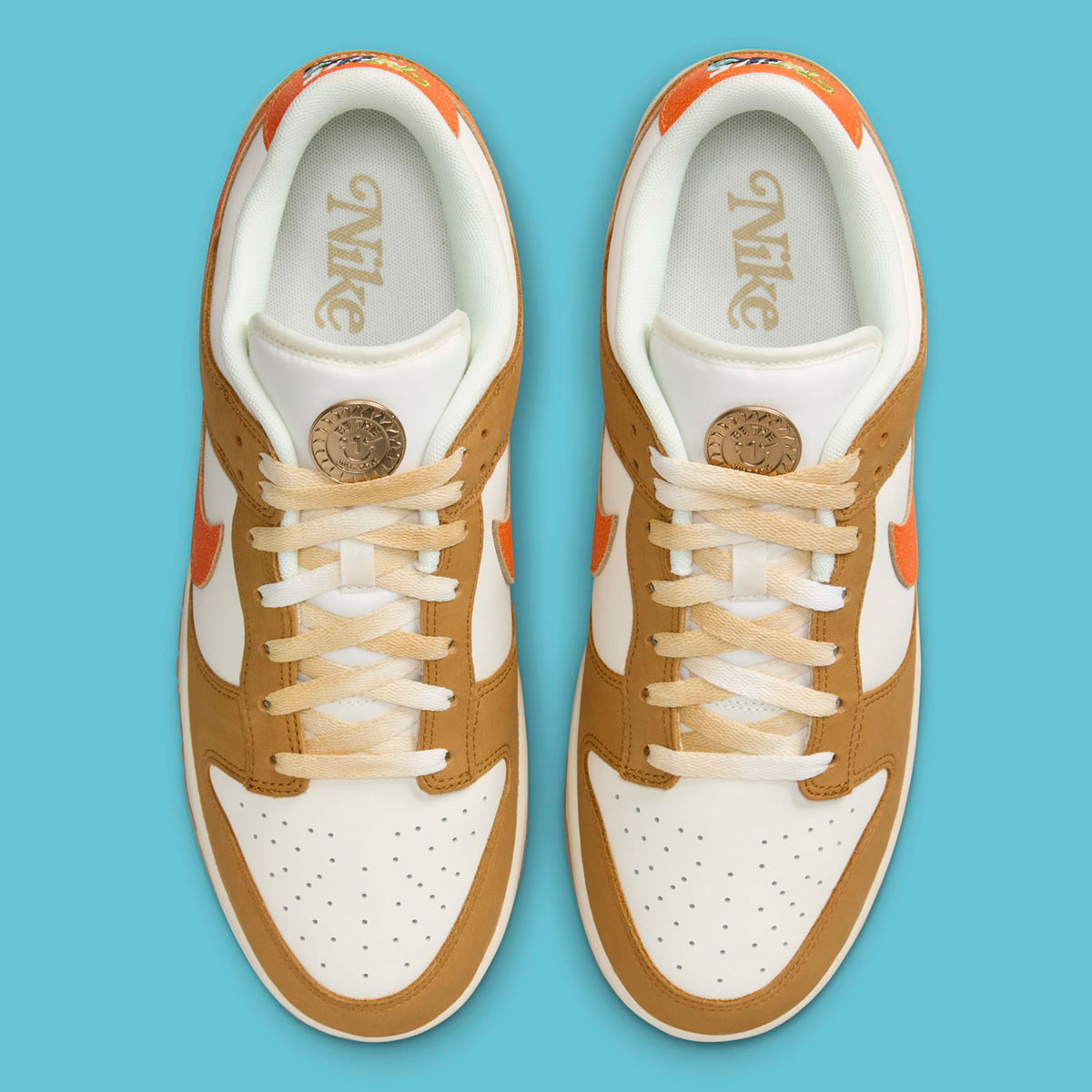 Nike Dunk Low Sail Coconut Milk Wheat Safety Orange Hm3729 181 4