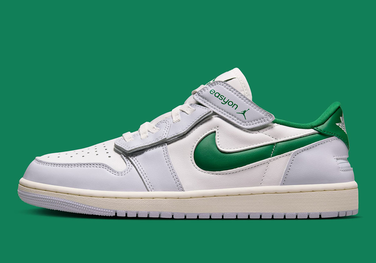 Jordan Adds A Green Swoosh To The Accessible Air Jordan 1 Low EasyOn MNCR Online Trainer and Exclusive Sneaker Shop