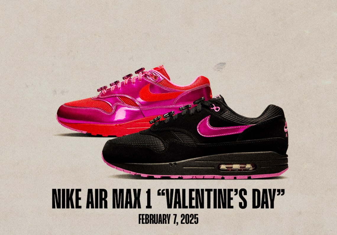 Sneaker Releases February 2 February 8 2025 Nike Air Max 1 Valentine's Day