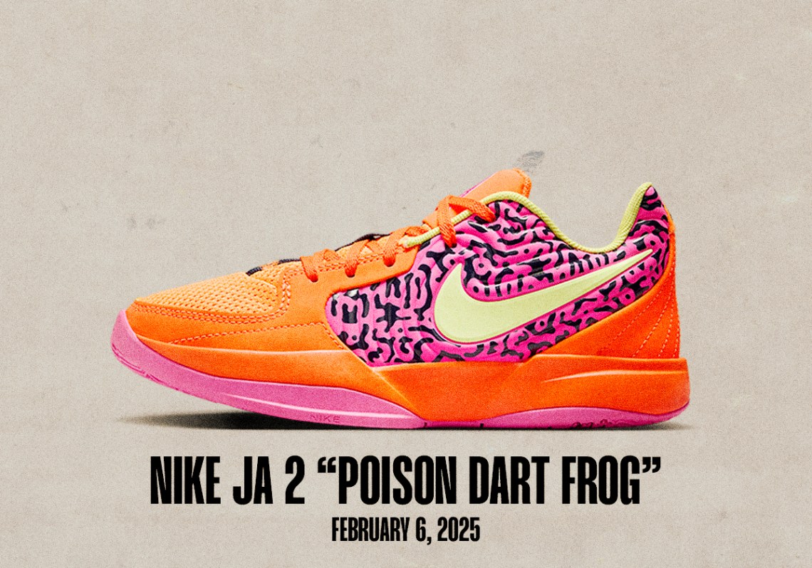 Sneaker Releases February 2 February 8 2025 Nike Ja 2 Poison Dart Frog