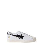 Adidas Originals x BAPE Superstar Logo-Embossed Leather Sneakers
