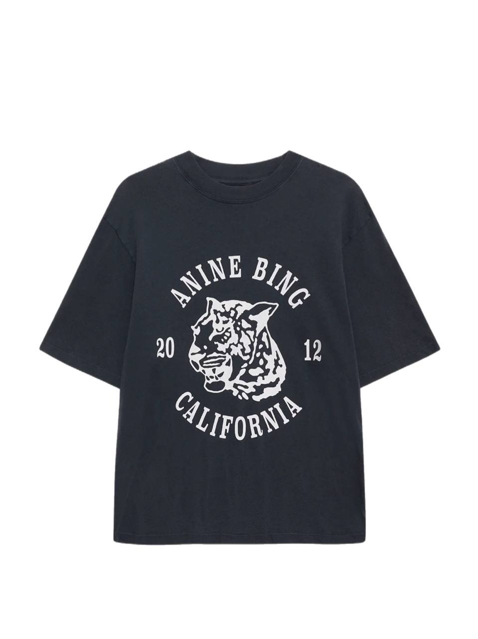 Anine Bing Avi Tee Collegiate Leopard