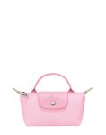 Le Pliage Green Pouch with handle Pink