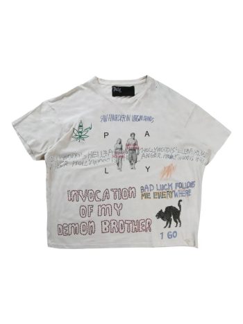 Paly Hollywood Bad Luck Tee Vintage White
