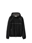 MIU MIU Black Technical Silk Zipper Jacket