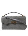 Balenciaga Gray Exotic Leather Medium Shoulder Hand Purse Bag