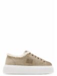 Miu Miu suede and shearling sneakers