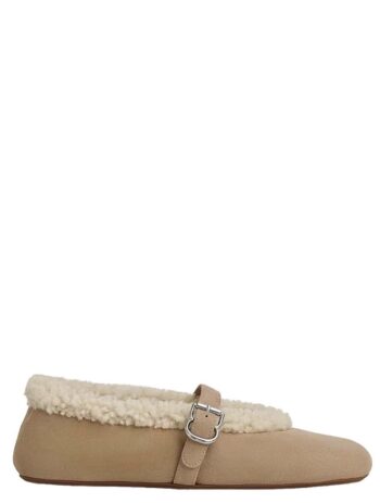 Alaïa Ballet Flats in Merino Shearling