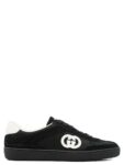 GUCCI G75 Black suede sneakers