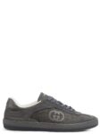 GUCCI G75 Tonal Canvas and Suede sneakers
