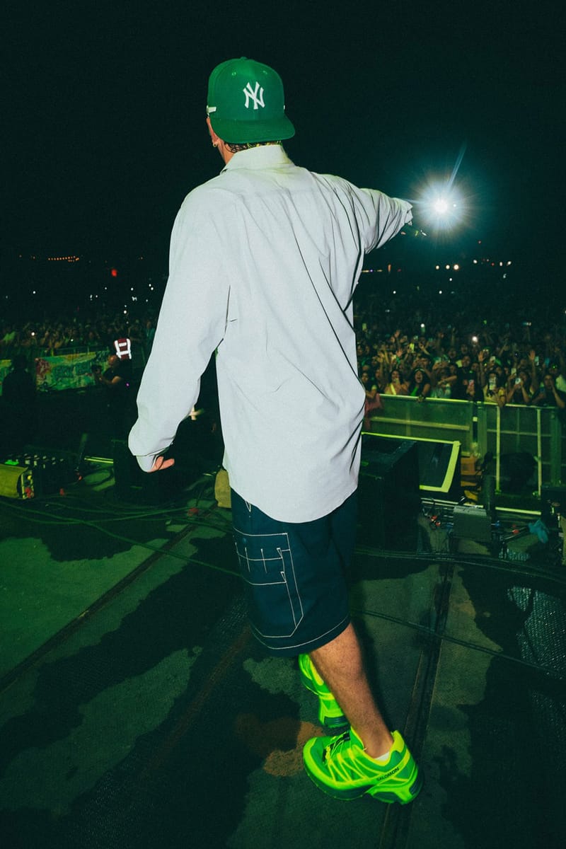 Feid Fires Up New Salomon XT-Pathway 2 Colorway release info drop fxxomor govball governor's ball set headlinine ferxxo whisper price L49120300 green FERXXO