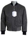 MM6 Maison Margiela Gray Bomber Zipper Pocket Sleeves Jacket