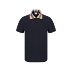 Burberry Blue Cotton Polo Shirt