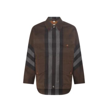 Burberry Brown Cotton Parka