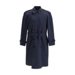 Burberry Blue Polyester Trench Coat