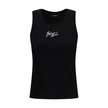 Balmain Black Cotton T-Shirt