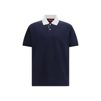 Gucci Blue Cotton Polo Shirt