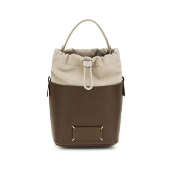 Maison Margiela Brown Calf Leather Bos Taurus Backet Bag