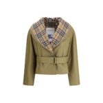 Burberry Beige Cotton Full-Length Jacket