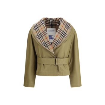 Burberry Beige Cotton Full-Length Jacket