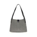 Balmain Black Cotton Shoulder Bag