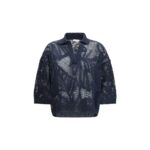 Brunello Cucinelli Blue Linen Polo Shirt