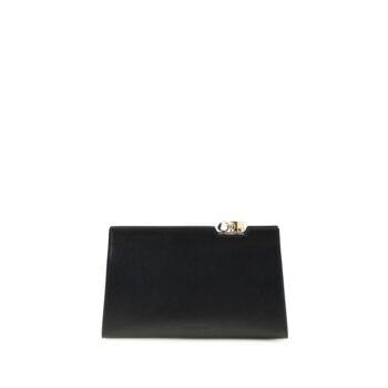 Jacquemus Black Calf Leather Bos Taurus Shoulder Bag