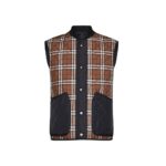 Burberry Brown Polyester Sleeveless Jacket