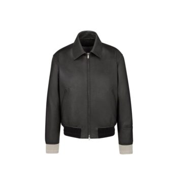 Dior Black Calfskin Leather Jacket