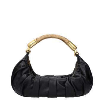 Balmain Black Leather Handbag