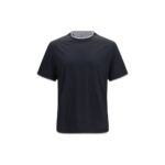 Brunello Cucinelli Black Silk T-Shirt