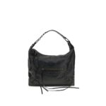 Balenciaga Black Lamb Ovis Aries Aries Shoulder Bag