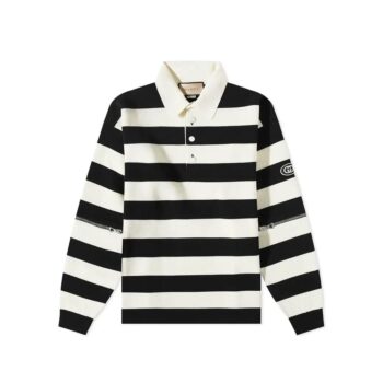 Gucci White Cotton Polo Shirt