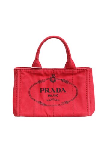 Prada Canapa Mini Canvas Tote