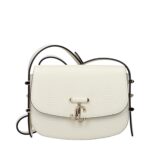 Jimmy Choo White Leather Shoulder Bag