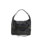 Balenciaga Black Lamb Ovis Aries Aries Shoulder Bag