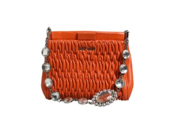 Miu Miu Orange crystal crossbodybag