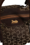Celine Dark brown and Gold logo duffel