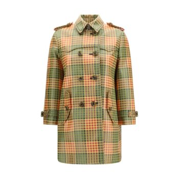 Burberry Multicolor Polyester Trench Coat