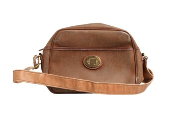 Burberry Brown and Gold Crossbody Bag