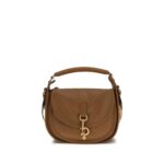 Burberry Brown Calf Leather Bos Taurus Shoulder Bag