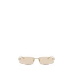 Balenciaga Beige Metal Sunglasses