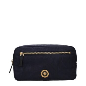 Versace Blue Fabric Backpack