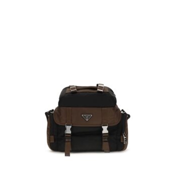 Prada Brown Recycled Polyamide Shoulder Bag