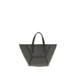 Brunello Cucinelli Black Calf Leather Bos Taurus Shoulder Bag