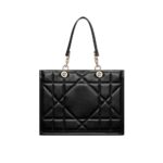 Dior Black Leather Tote Bag